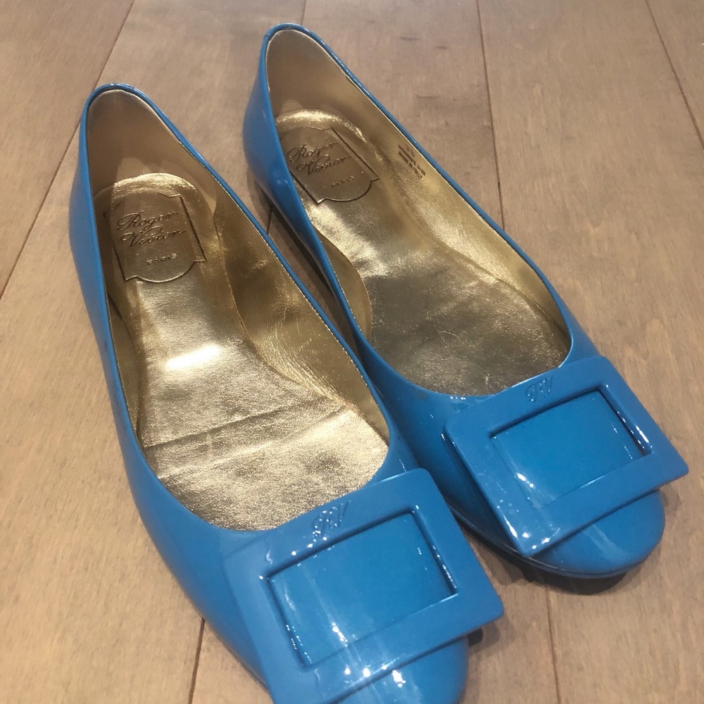 Roger Vivier Ballerine Flat- Light Blue